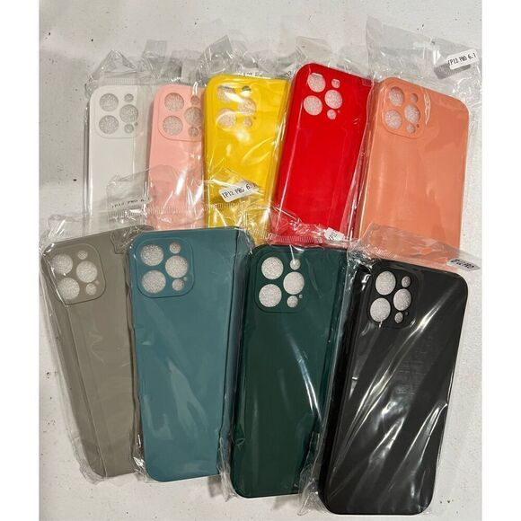 Bundle of 5 Pack Apple iPhone12 Pro 6.1 case Liquid Silicone Protective case - Picture 1 of 7